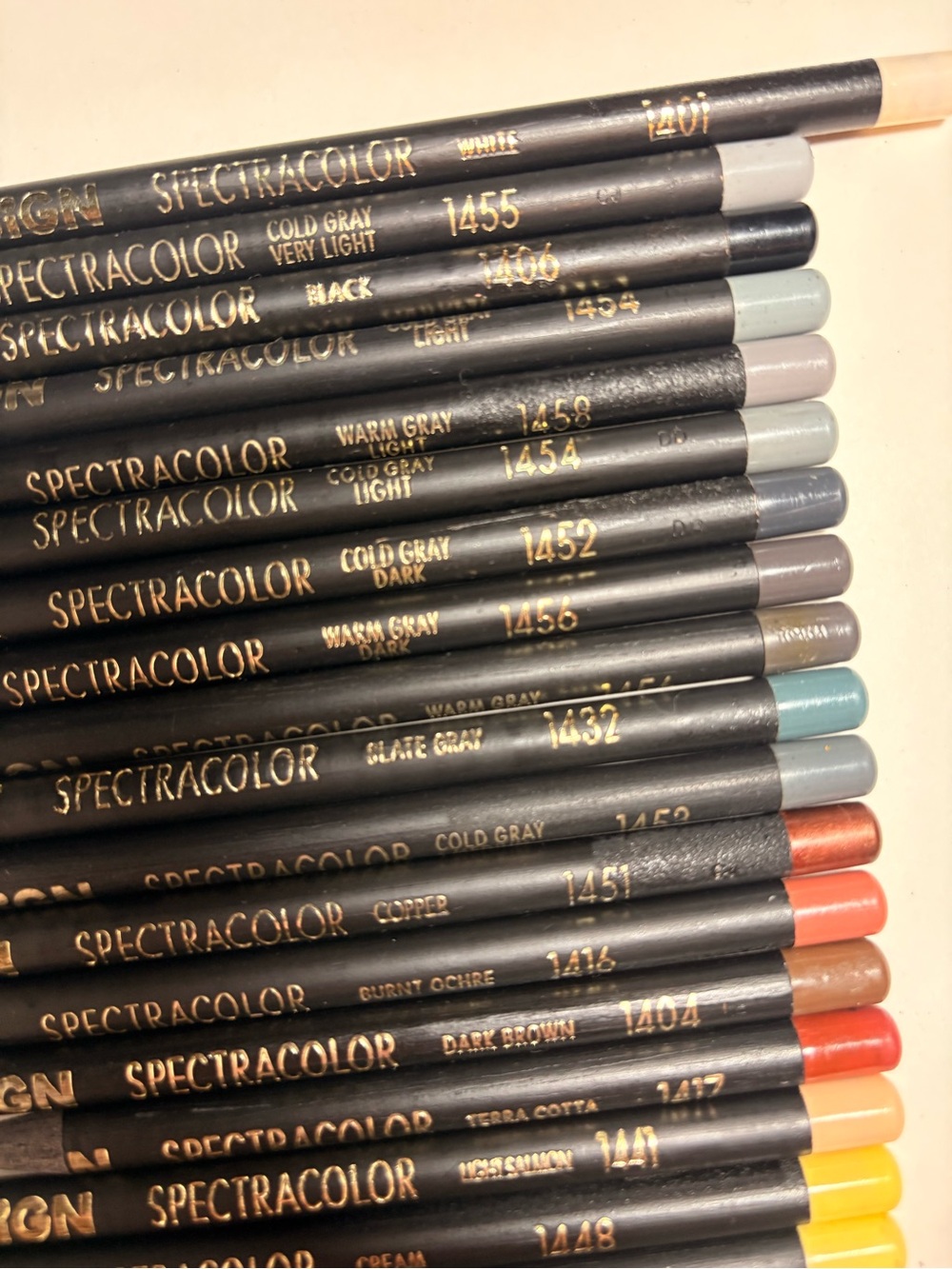 Vintage Faber-Castell Design Spectracolor Pencil Set Assorted Colors 50 of 60 - Picture 7 of 9